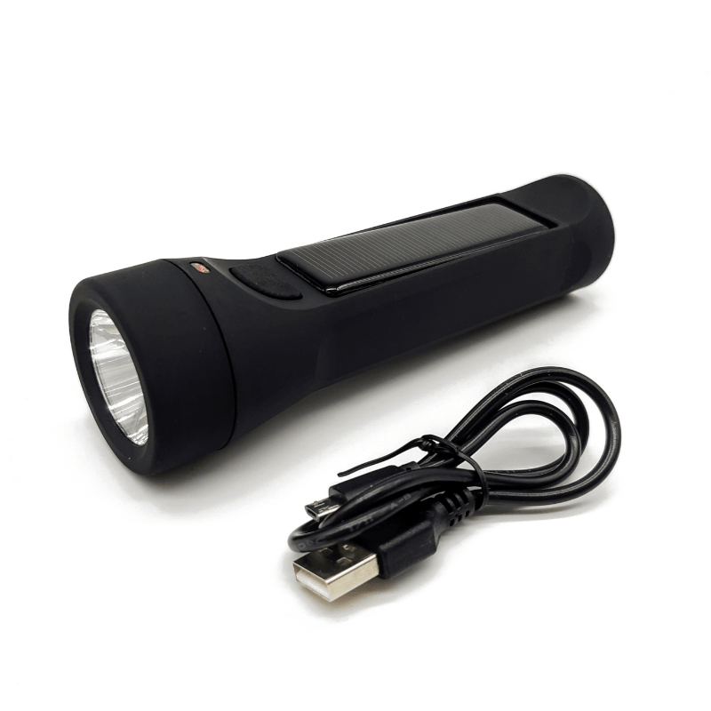 Solární baterka a nabíječka 2v1 2400mAh s 3W LED lucernou Salamander