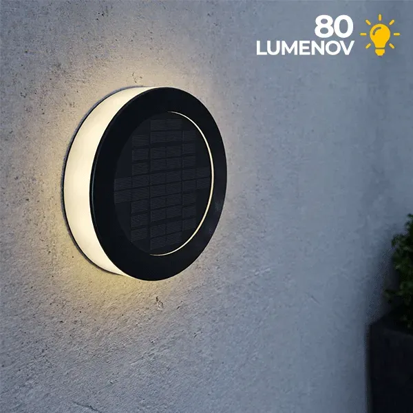 Solárna lampa na stenu SolarCentre Eco Disc 80 lm teplá biela