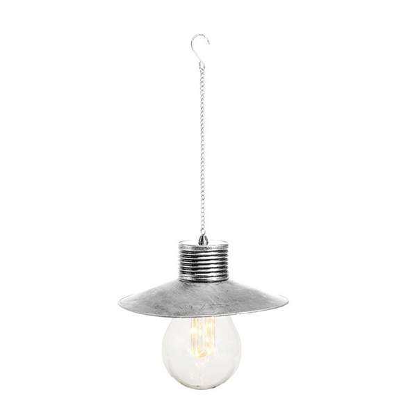 Solární závěsná lampa Cole & Bright Edison se stínítkem