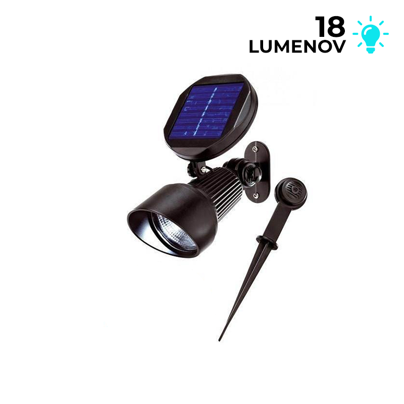 Solárne bodové osvetlenie Esotec Spotlight 102138 studená biela