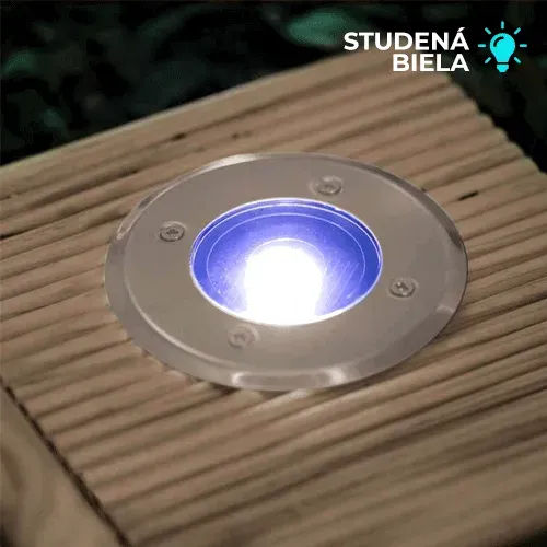 Solárne podlahové LED osvetlenie 11440 - okrúhle