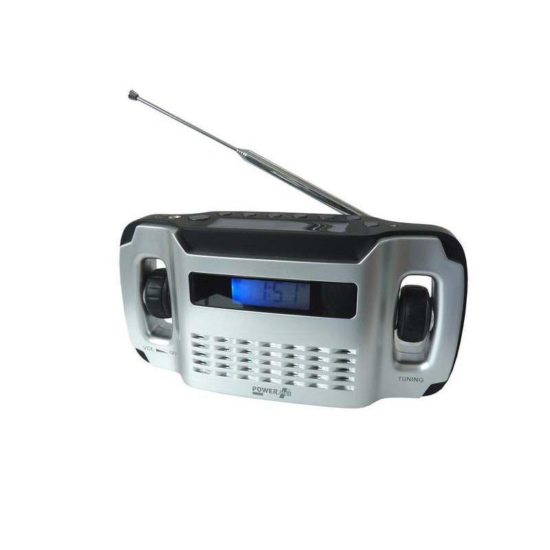Solárne rádio s dynamom a svetlom POWERplus LYNX