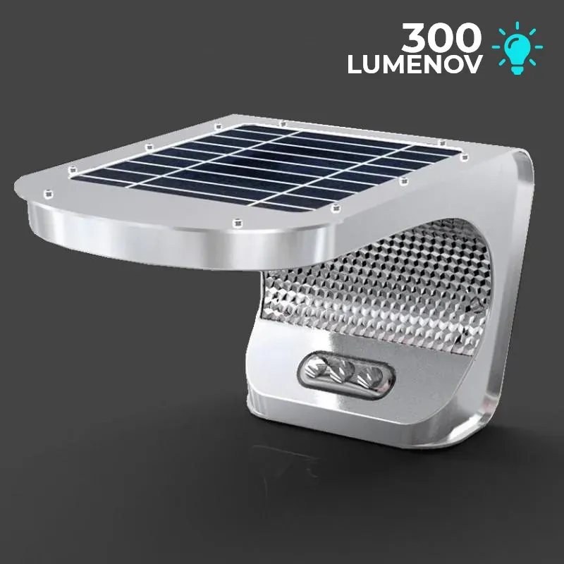 Solárne svietidlo s pohybovým čidlom ESL08 300 Lumenov