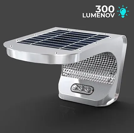 Solárne svietidlo s pohybovým čidlom ESL08 300 Lumenov