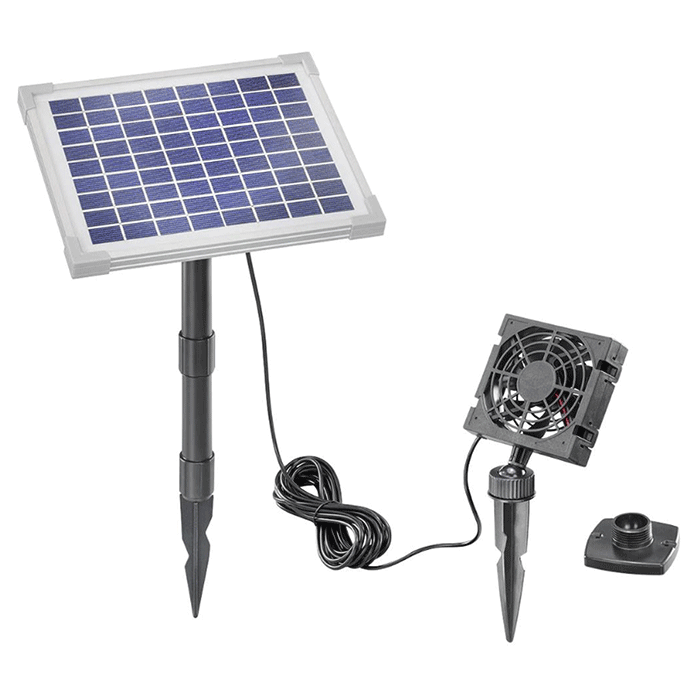 Solární větrací systém Esotec FreshAir 101862 5Wp + kabel
