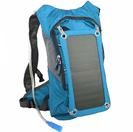 Solárny batoh PowerNeed SBS10 7W modrý