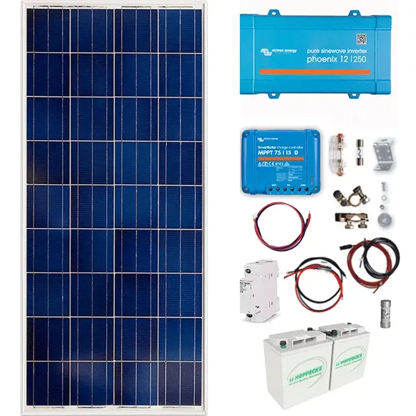 Solárny ostrovný systém MPPT 175Wp 12V 200Ah a menič 250VA