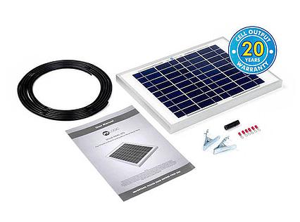 Solární panel STP010 10W monokrystalický s příslušenstvím