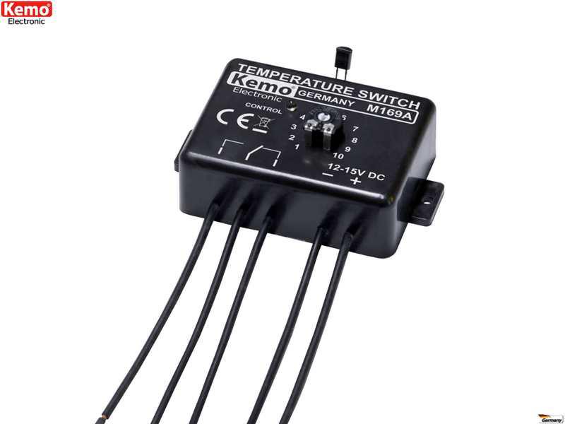 Teplotní spínač - termostat Kemo M169A 12V