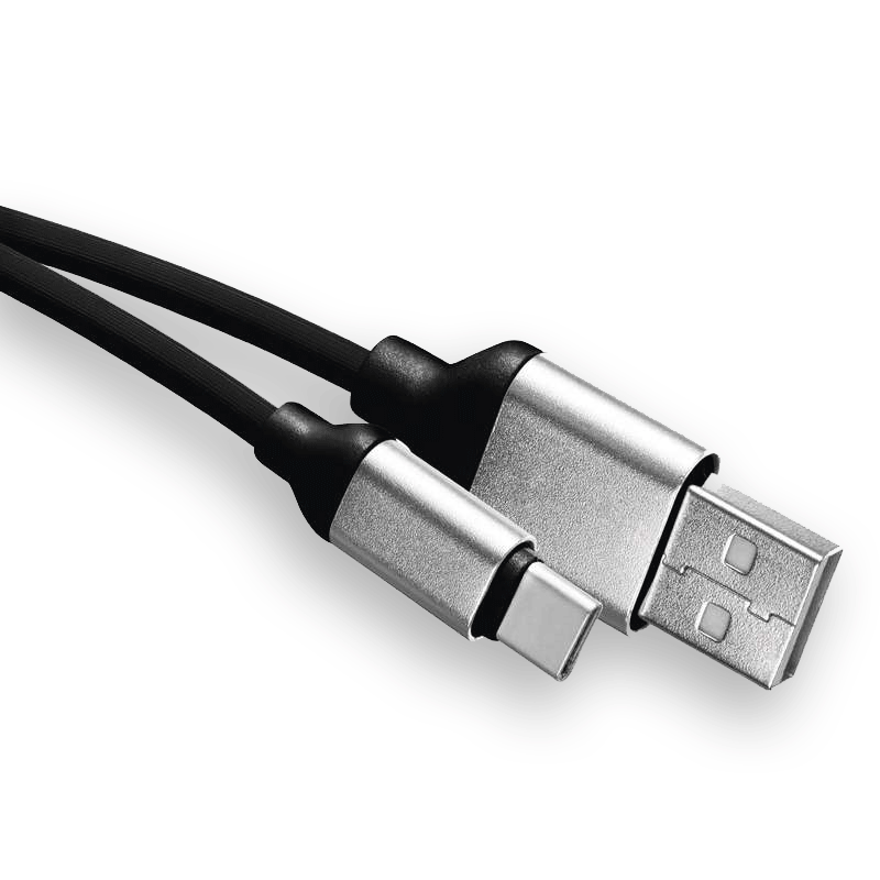USB-C kabel QC USB 2.0 - 1m černý