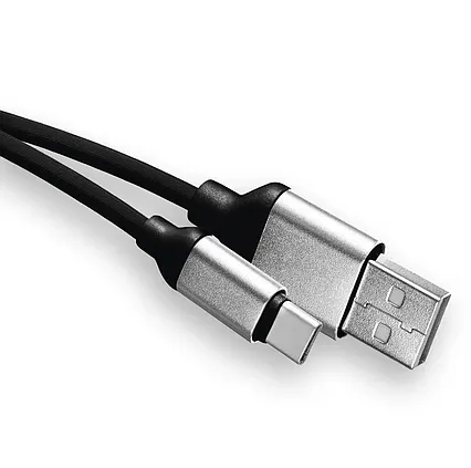 USB-C kábel QC USB 2.0 - 1m čierny