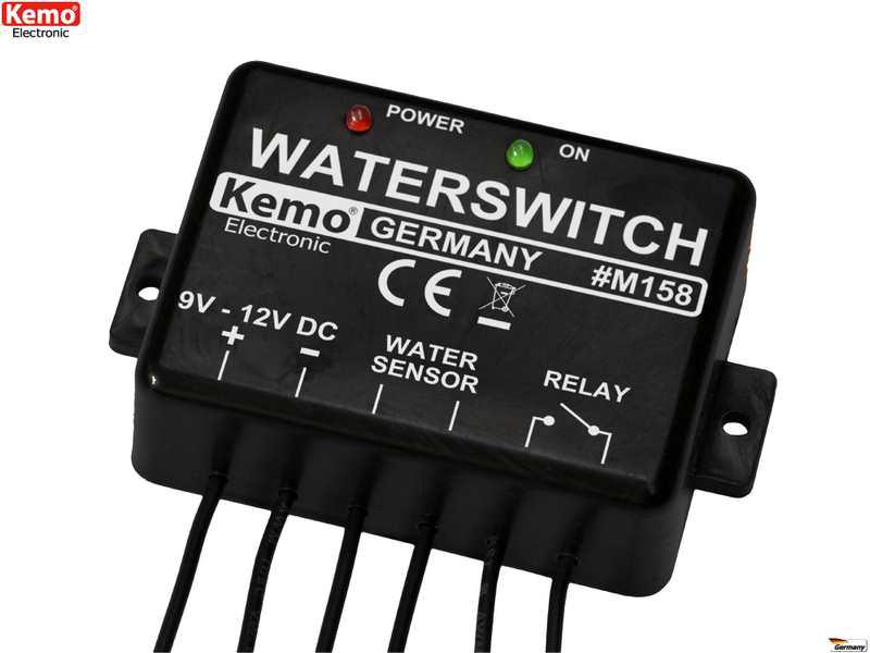 Vodný spínač Kemo M158 9-12V DC