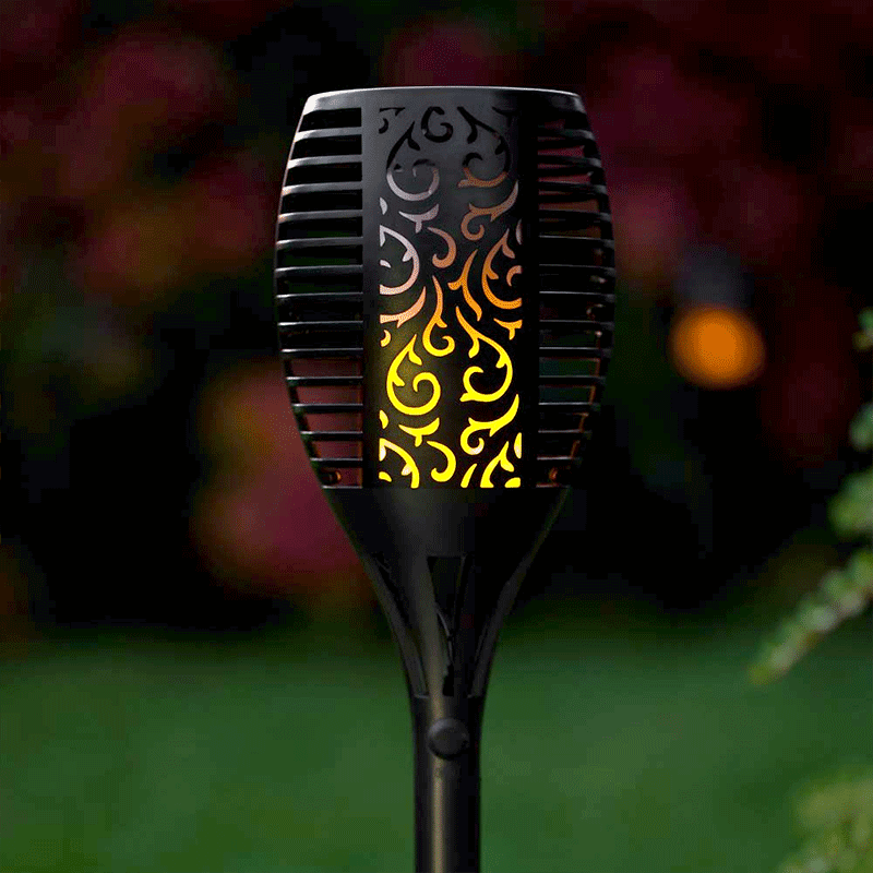 Záhradní solární lampa SolarCentre TrueFlame SS9965 zapichovací s USB nabíjením