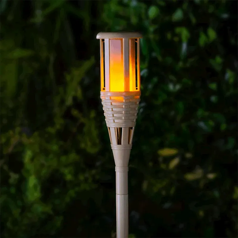 Záhradná solárna lampa SolarCentre Trueflame Tiki SS9997