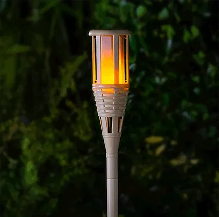Záhradná solárna lampa SolarCentre Trueflame Tiki SS9997