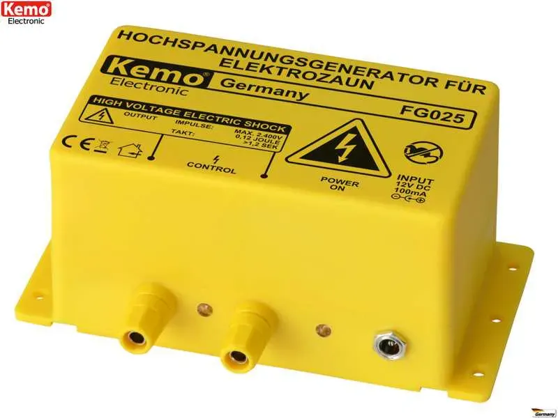 Zdroj pre elektrický ohradník Kemo FG025 12V