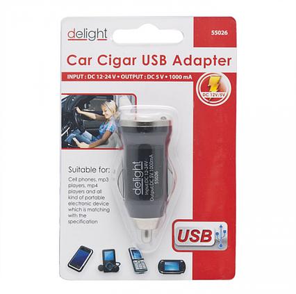 Adaptér do autozapalovača USB