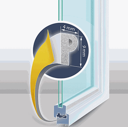Samolepicí izolace na dveře a okna Delight 11597WH bíla - P