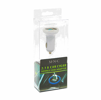 USB adaptér do zapalovače 2.1A 55027WH