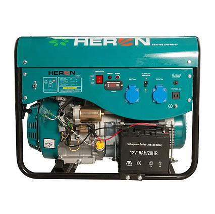 Elektrocentrála HERON benzínová a plynová LPGG 50 1F 5,0 kW 230V elektrický štart