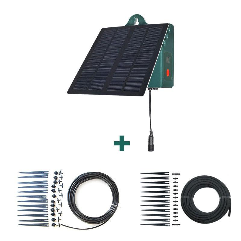 Solární automatické zavlažování SOL-C24L s rozšiřující sadou 12 okapávačů + sada s porézní hadicí (24 odkapávačů)