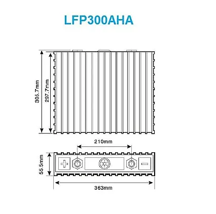 Batéria (článok) LiFePO4 3.2V 300Ah