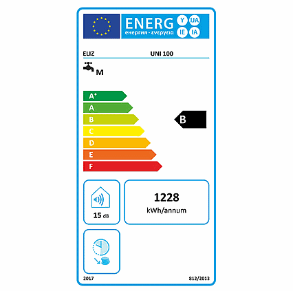 Elektrický plochý ohřívač vody UNI 100 1200/2000 W