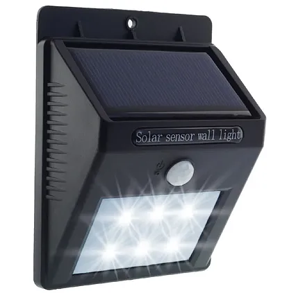 LED solární svítidlo se senzorem pohybu a soumraku 120lm teplá bílá