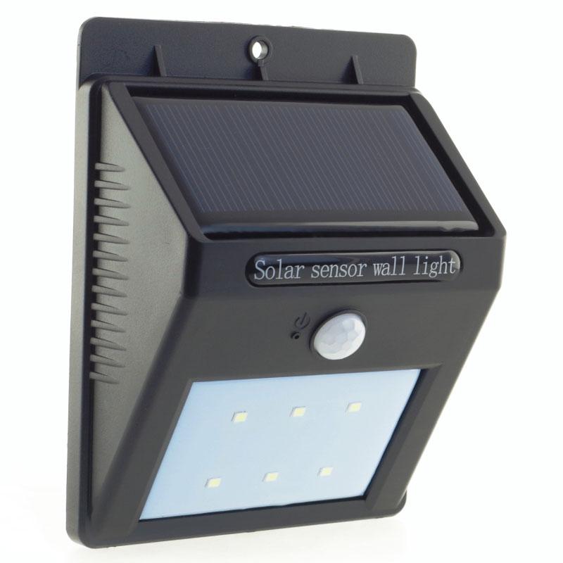 LED solární svítidlo se senzorem pohybu a soumraku 120lm teplá bílá