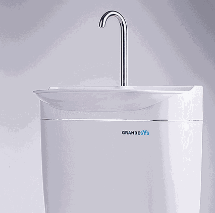 Úsporný WC splachovač s umývadlom AQUAdue GrandesYs (poškodené balenie)