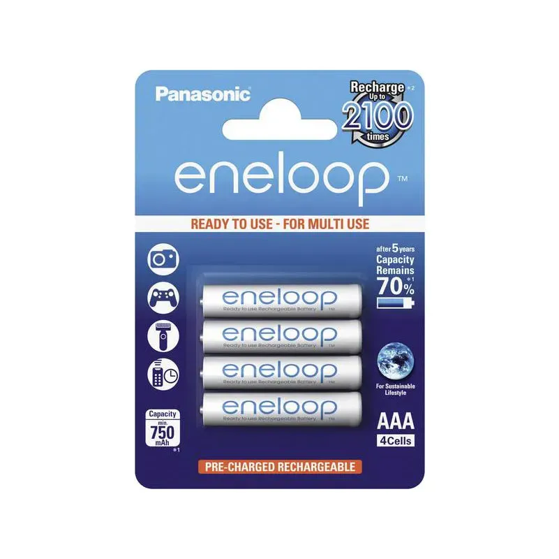 Nabíjacia batéria PANASONIC ENELOOP AAA Ni-MH 750 mAh balenie 4ks