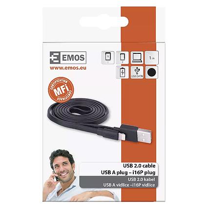 USB kábel 2.0 A/M - i16P/M 1m čierny