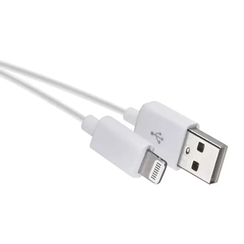 USB kábel EMOS 2.0 A/M - i16P/M 1m biely