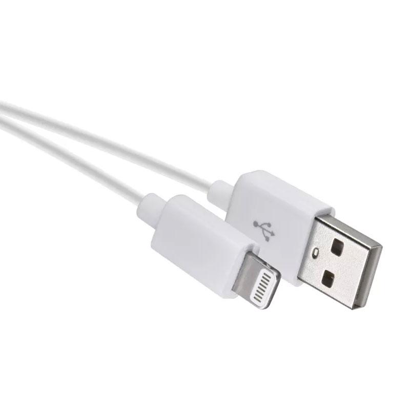 USB kabel EMOS 2.0 A / M - i16P / M 1m bílý