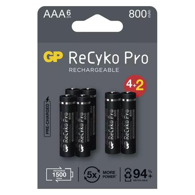 Nabíjacia batéria GP ReCyko Pro Professional (AAA) balenie 6 ks