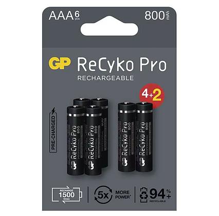 Nabíjacia batéria GP ReCyko Pro Professional (AAA) balenie 6 ks