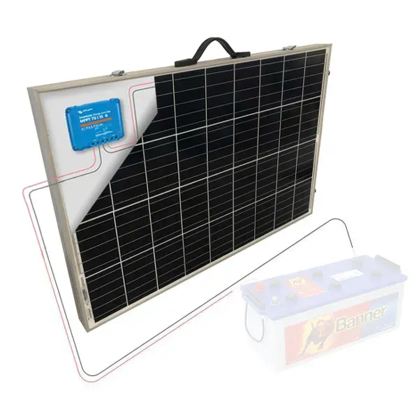 Solární skládatelný panel polykrystalický 230 Wp 15A MPPT s Bluetooth (kompakt)