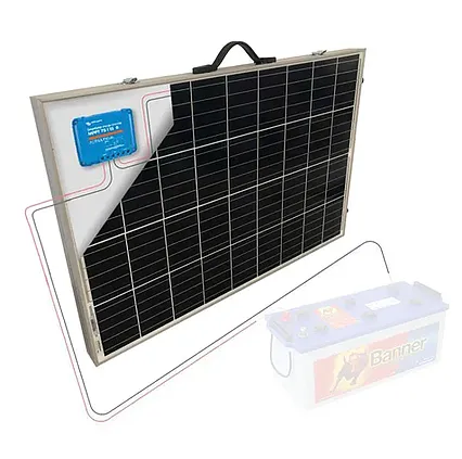 Solární skládatelný panel polykrystalický 230 Wp 15A MPPT s Bluetooth (kompakt)