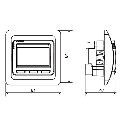 Inteligentní termostat s prostorovým a podlahovým čidlem PT713-EI