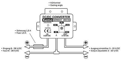 Konvertor DC / DC Kemo M015N max.1,5