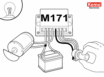 Potenciometer - PWM ovládanie výstupu Kemo M171 9-28V DC max.10A