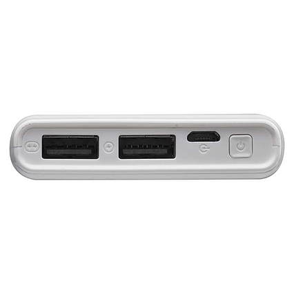 Powerbank EMOS Alpha 5 5000mAh biely + kabel 2 v 1 USB