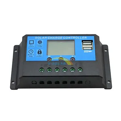Regulátor nabíjania PWM CM20K-10A 12/24V 10A s USB