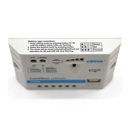 Regulátor nabíjania PWM EPsolar LS0512EU 12V 5A s USB