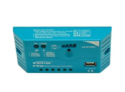 Regulátor nabíjania PWM EPsolar LS1012EU 12V 10A s USB