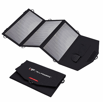Skládatelná solární nabíječka Allpowers 21W 18V 5V USB