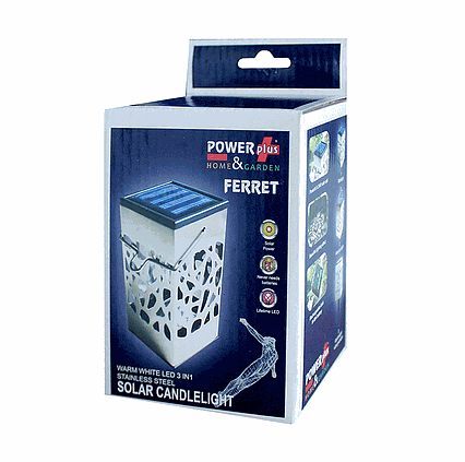 Solární lampa POWERplus Ferret multifunkční 3v1