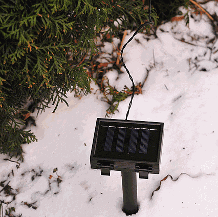 Solární LED řetěz Cole & Bright Dual Power 100 LED 11,9m  -teplá bílá