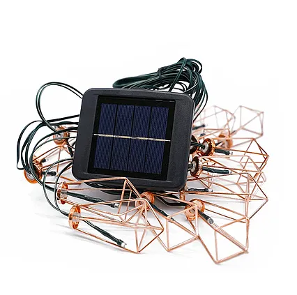 Solární LED řetěz SolarCentre Elan Copper Pendant SS9955 20 svítidel
