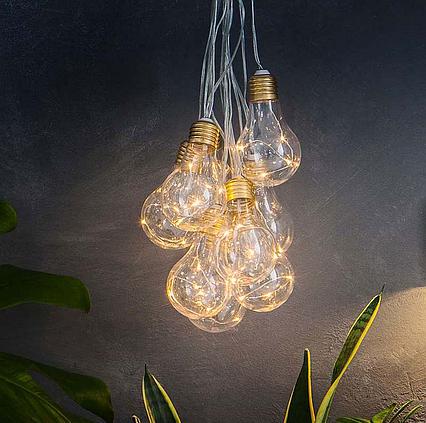 Solárna LED reťaz SolarCentre LVB10 Lumify Vintage s USB - 10 svetiel
